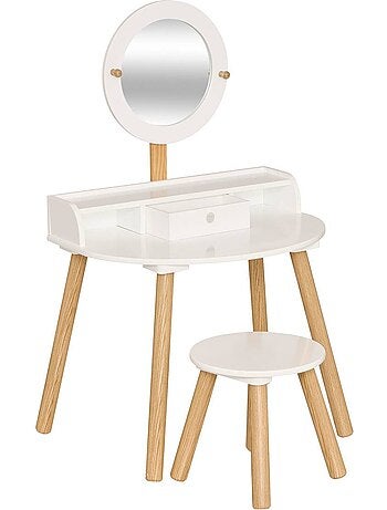Coiffeuse enfant avec tabouret bella