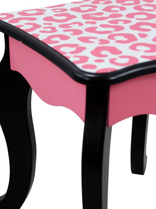 Coiffeuse enfant en bois table maquillage miroir tabouret - Kiabi Coiffeuse enfant en bois table maquillage miroir tabouret - Kiabi