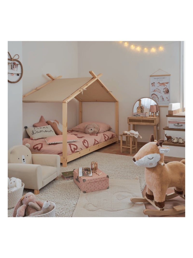Coiffeuse enfant et son tabouret Beige - Kiabi