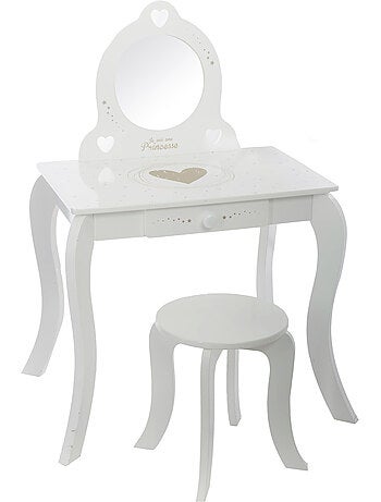 Coiffeuse et tabouret enfant avec miroir DEMOISELLE