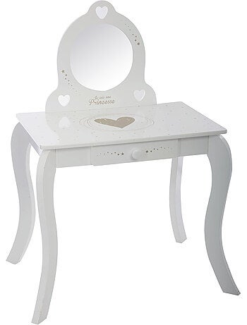 Coiffeuse et tabouret enfant avec miroir DEMOISELLE