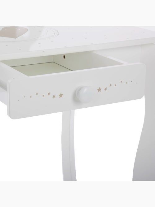 Coiffeuse et tabouret enfant avec miroir DEMOISELLE - Kiabi