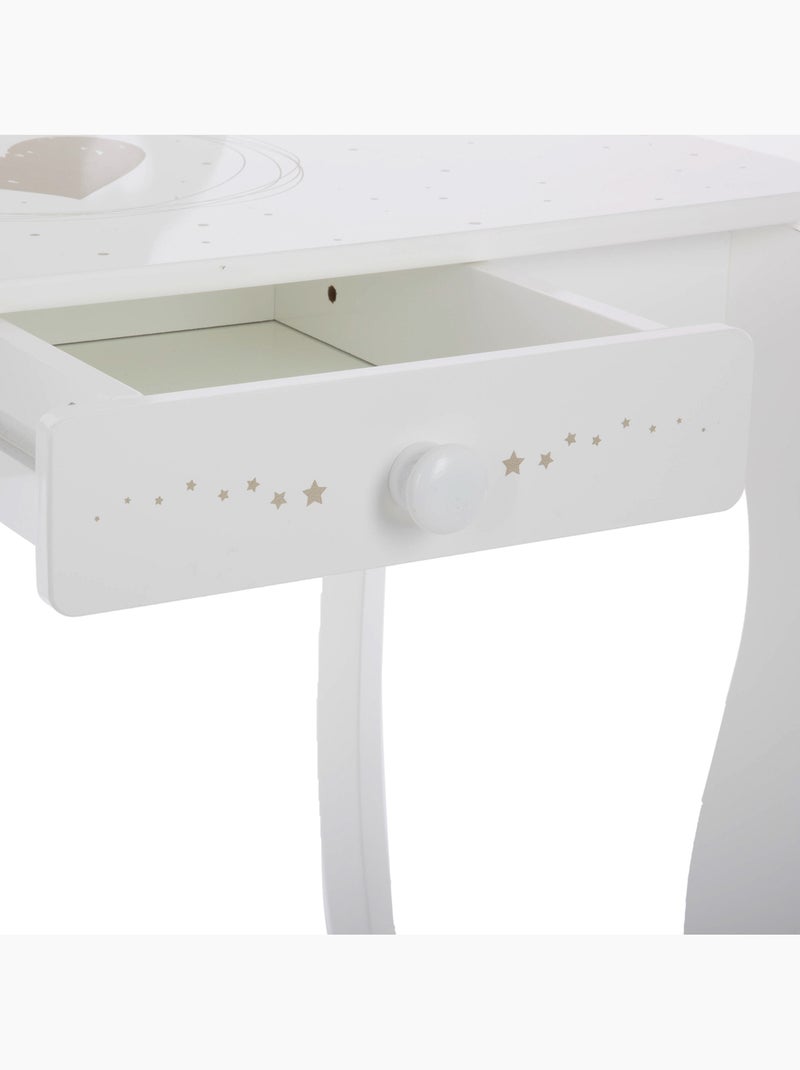 Coiffeuse et tabouret enfant avec miroir DEMOISELLE Multicolore - Kiabi