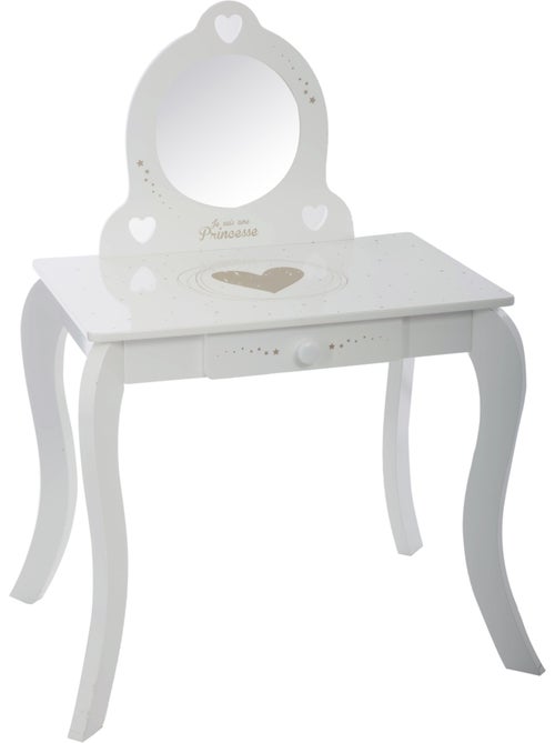 Coiffeuse et tabouret enfant avec miroir DEMOISELLE - Kiabi