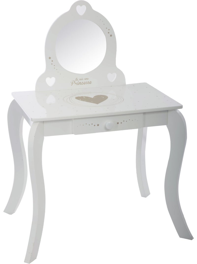 Coiffeuse et tabouret enfant avec miroir DEMOISELLE Multicolore - Kiabi