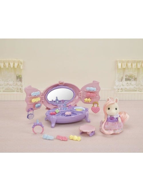 Coiffeuse fille poney - sylvanian families - joy aux cheveux roses - accessoires de coiffure inclus - Kiabi Coiffeuse fille poney - sylvanian families - joy aux cheveux roses - accessoires de coiffure inclus - Kiabi