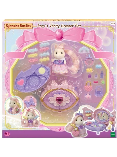 Coiffeuse fille poney - sylvanian families - joy aux cheveux roses - accessoires de coiffure inclus - Kiabi Coiffeuse fille poney - sylvanian families - joy aux cheveux roses - accessoires de coiffure inclus - Kiabi