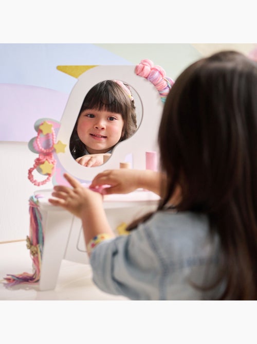 Coiffeuse licorne avec miroir, 42 cm, Blanc - Kiabi Coiffeuse licorne avec miroir, 42 cm, Blanc - Kiabi