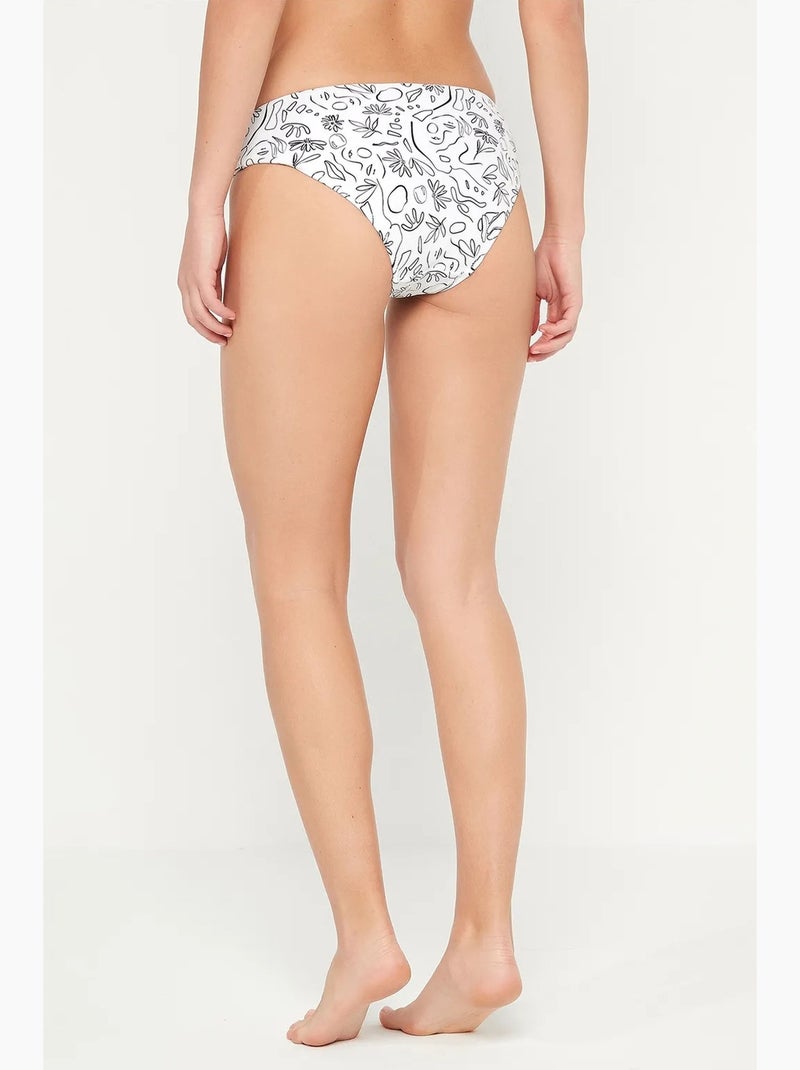 Çok face bas de bikini hipster penti Blanc - Kiabi