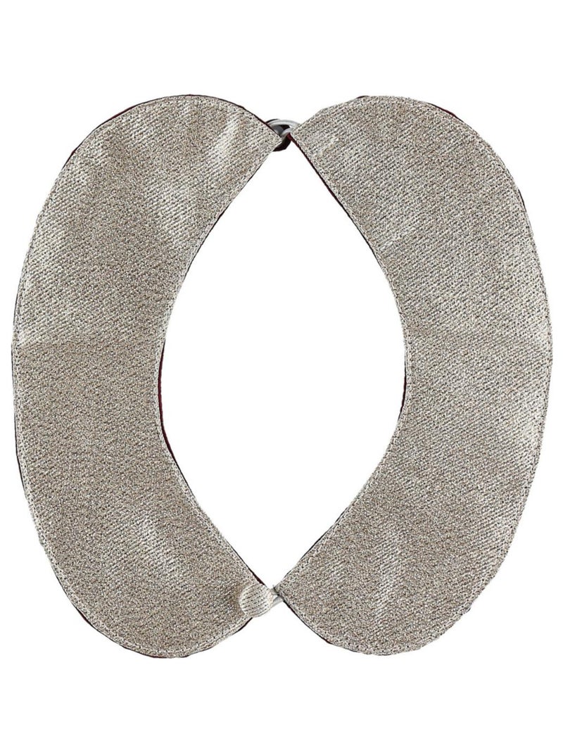Col claudine réversible lurex Noukie's Gris - Kiabi