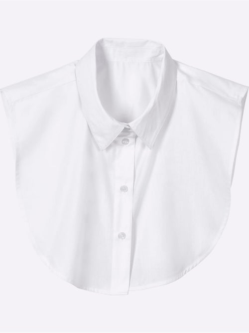 Col de chemisier avec patte de boutonnage à porter sous un pull - taille standard - moda vilona - Kiabi Col de chemisier avec patte de boutonnage à porter sous un pull - taille standard - moda vilona - Kiabi