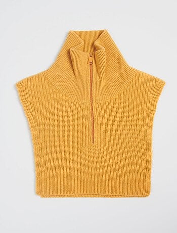 Col montant zippé femme 100% cachemire 4 fils - ZAYA 1