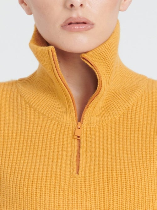 Col montant zippé femme 100% cachemire 4 fils - ZAYA 1 - Kiabi
