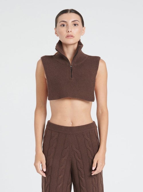Col montant zippé femme 100% cachemire 4 fils - ZAYA 1 - Kiabi