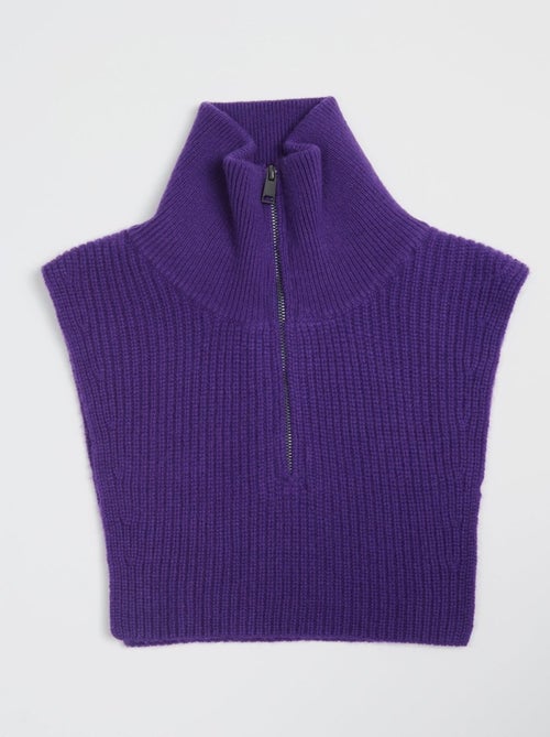 Col montant zippé femme 100% cachemire 4 fils - ZAYA 1 - Kiabi