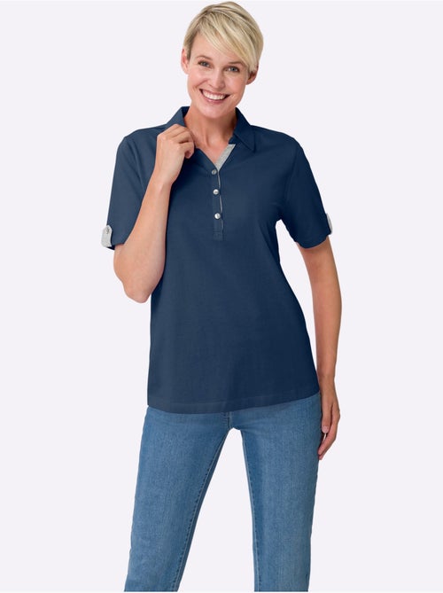 Col Polo Avec Encolure En V - Taille Standard - Moda Vilona - Kiabi