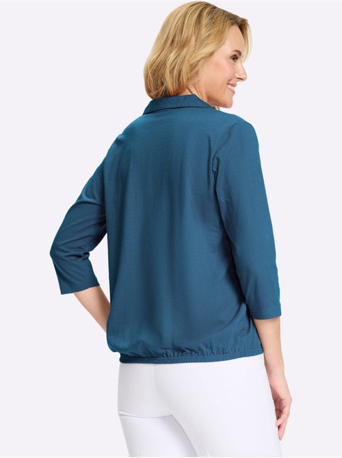 Col Polo Avec Encolure En V - Taille Standard - Moda Vilona - Kiabi Col Polo Avec Encolure En V - Taille Standard - Moda Vilona - Kiabi
