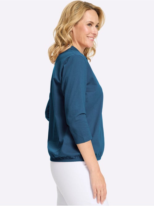 Col Polo Avec Encolure En V - Taille Standard - Moda Vilona - Kiabi Col Polo Avec Encolure En V - Taille Standard - Moda Vilona - Kiabi