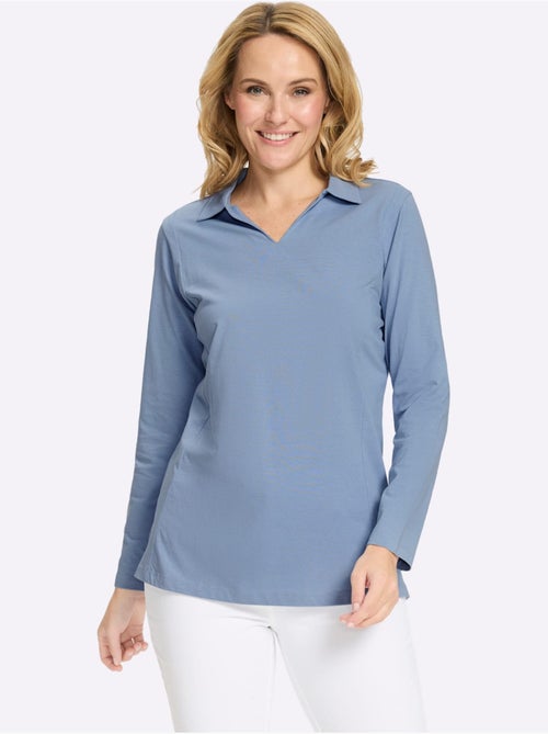Col Polo Avec Encolure En V - Taille Standard - Moda Vilona - Kiabi