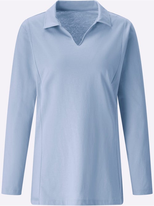Col Polo Avec Encolure En V - Taille Standard - Moda Vilona - Kiabi