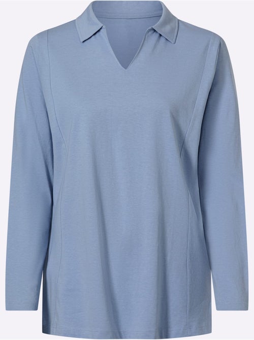 Col Polo Avec Encolure En V - Taille Standard - Moda Vilona - Kiabi