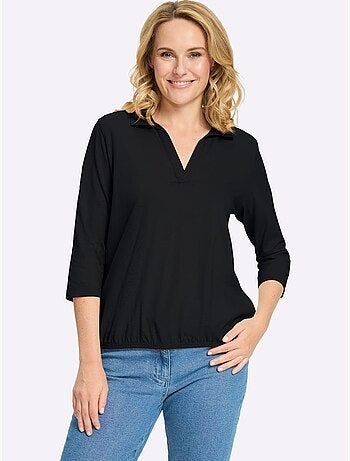 Col Polo Avec Encolure En V - Taille Standard - Moda Vilona