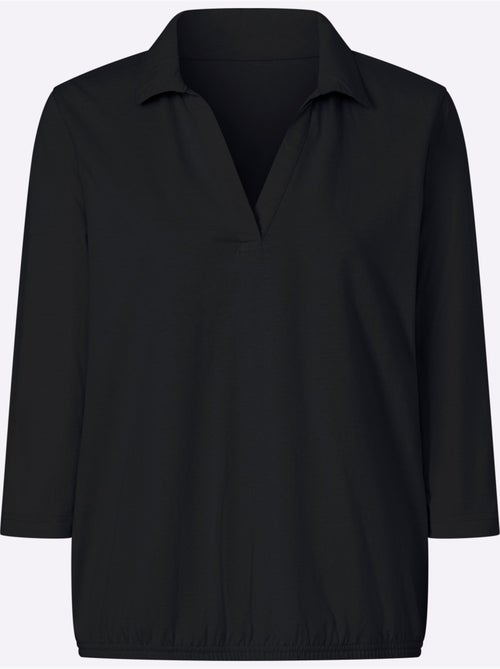 Col Polo Avec Encolure En V - Taille Standard - Moda Vilona - Kiabi Col Polo Avec Encolure En V - Taille Standard - Moda Vilona - Kiabi