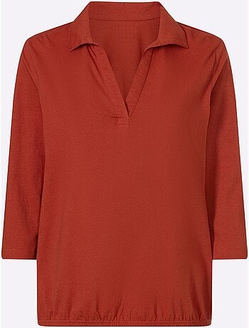 Col Polo Avec Encolure En V - Taille Standard - Moda Vilona
