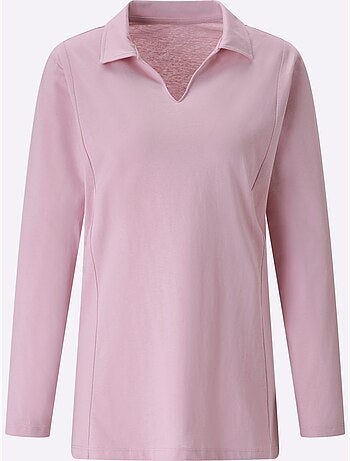 Col Polo Avec Encolure En V - Taille Standard - Moda Vilona