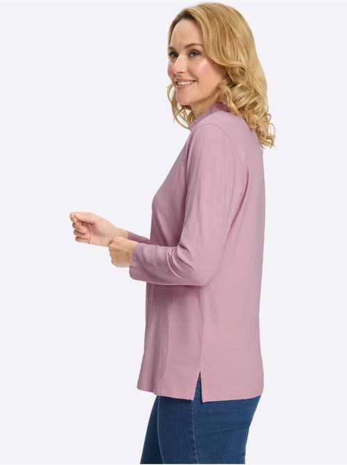 Col Polo Avec Encolure En V - Taille Standard - Moda Vilona - Kiabi Col Polo Avec Encolure En V - Taille Standard - Moda Vilona - Kiabi