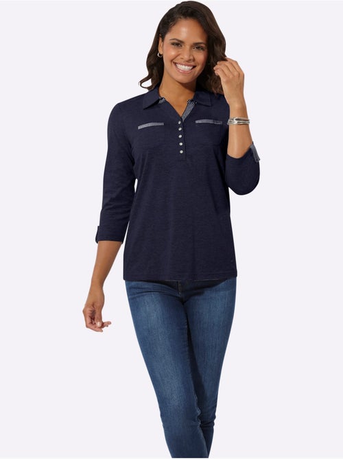 Col Polo Avec Encolure En V - Taille Standard - Witt - Kiabi