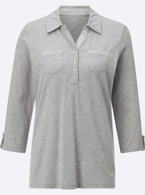 Col Polo Avec Encolure En V - Taille Standard - Witt - Kiabi