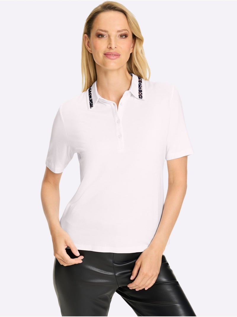 Col Polo Tendance - Taille Standard - Helline Blanc - Kiabi