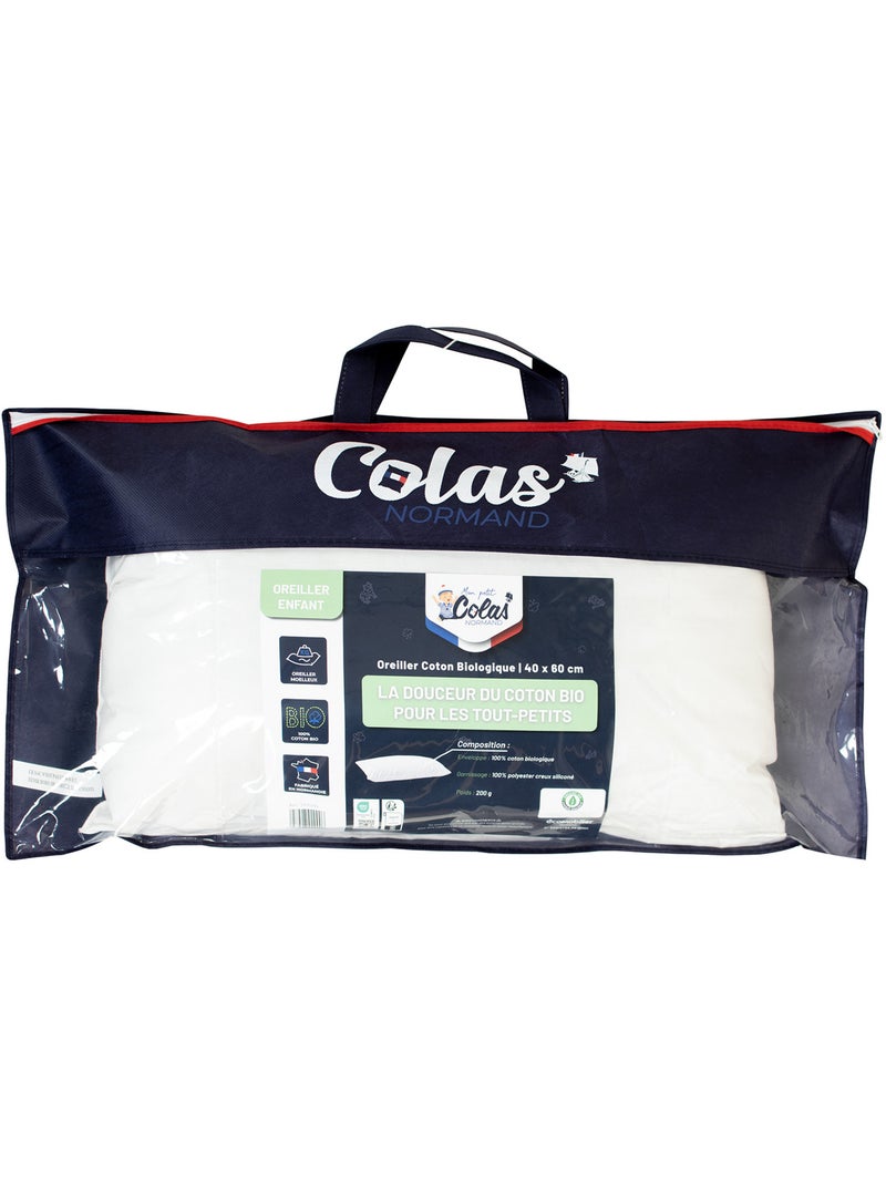 Colas Normand | Oreiller moelleux  fabrication française Blanc - Kiabi