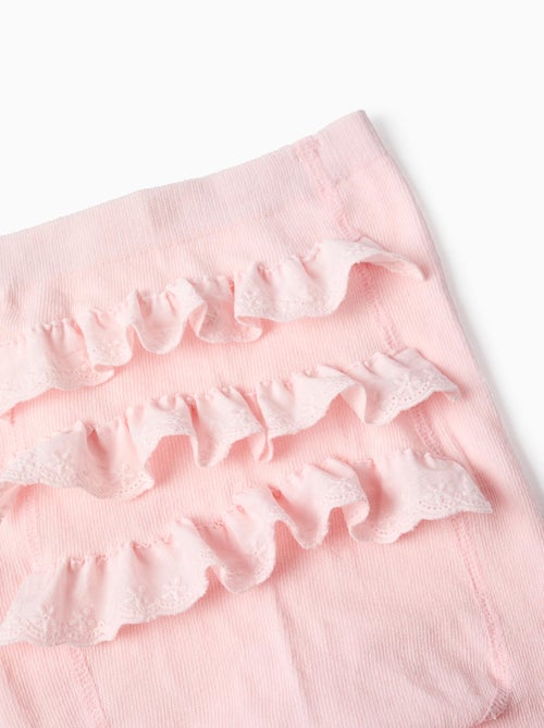 Collant avec Volants et Broderie Anglaise - Kiabi
