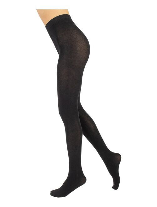 Collant chaud en coton doux Sochi 120 deniers - Kiabi