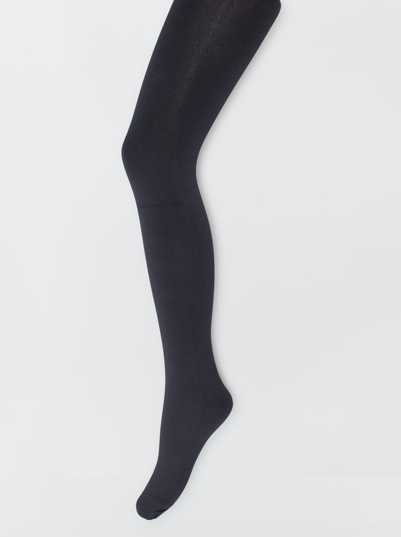 Collant chaud en polaire noir - Kiabi