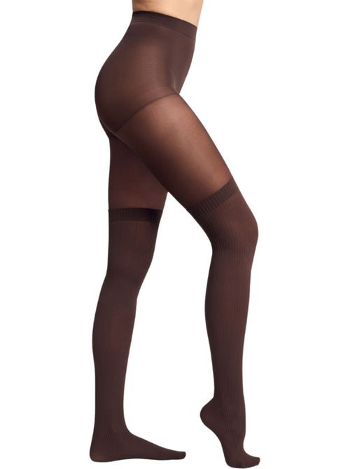 Collant chaussette haute Style - Kiabi