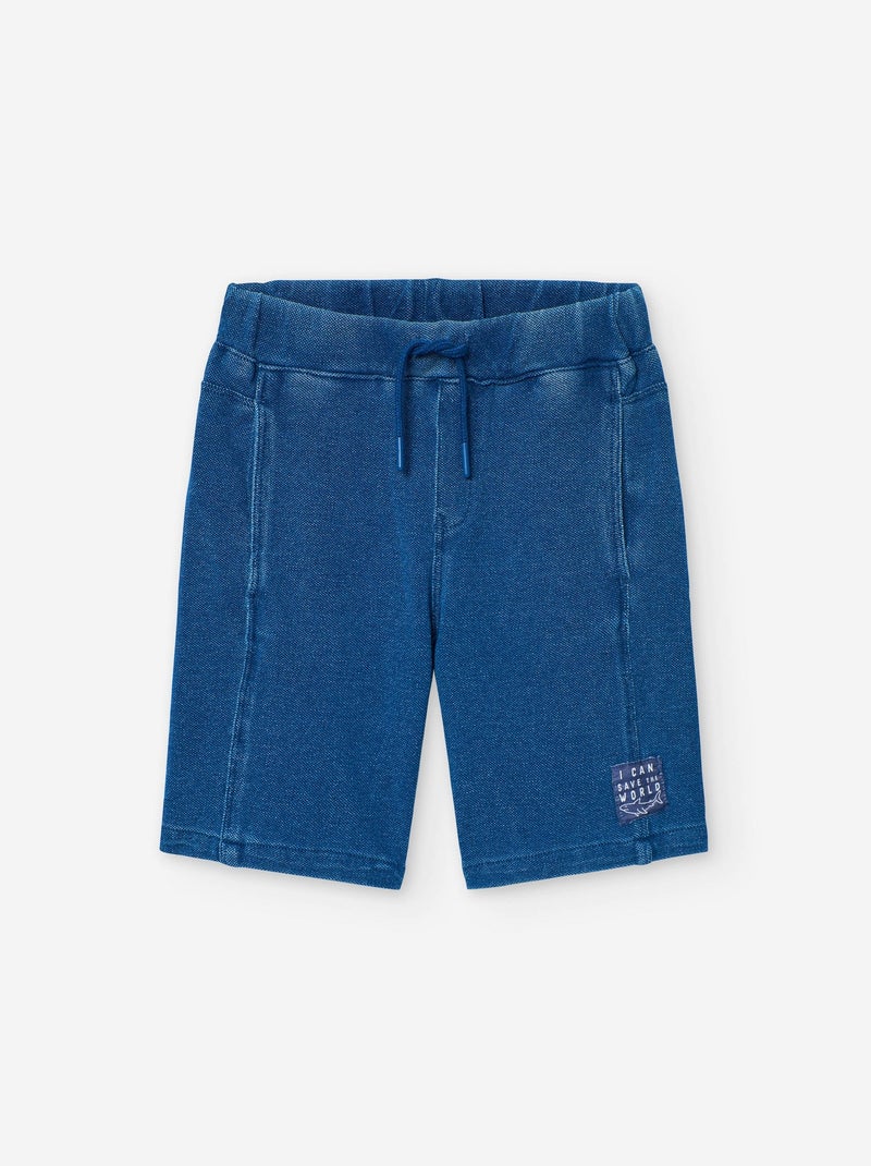 Collant Côtelé Anti-Boulochage Bleu - Kiabi