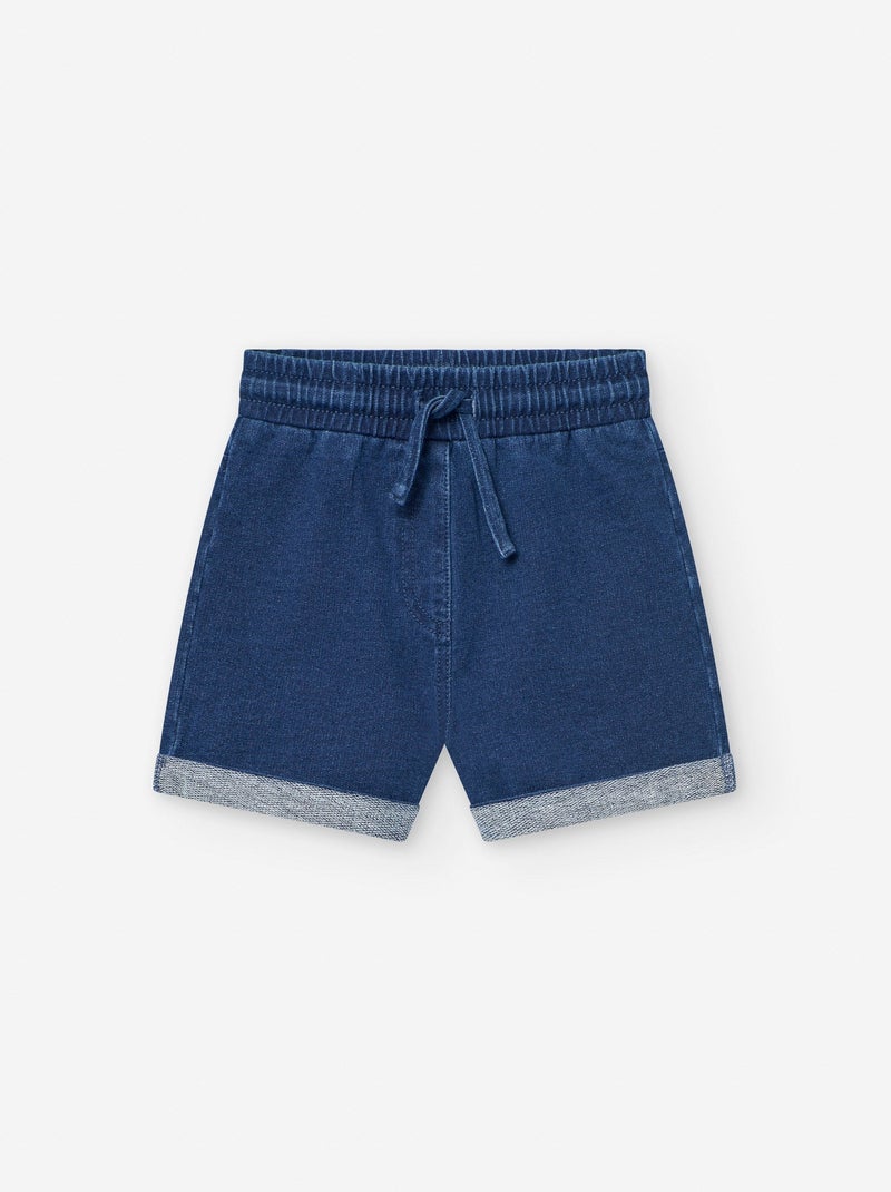 Collant Côtelé Anti-Boulochage Bleu - Kiabi