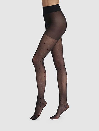 Collant de contention transparent plumetis 25D Perfect Contention