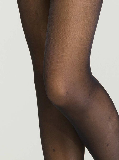 Collant de contention transparent plumetis 25D Perfect Contention - Kiabi