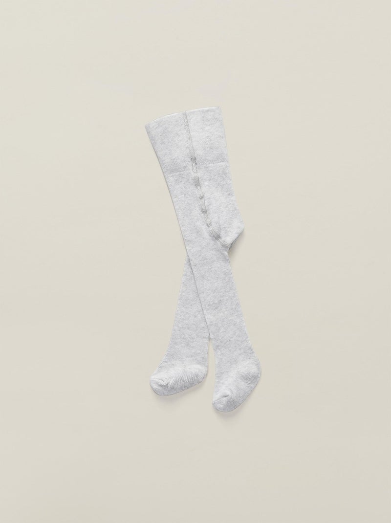 Collant de Coton Gris clair - Kiabi