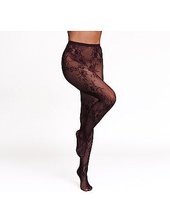 Collant dentelle 30 deniers Cancan - RougeGorge Lingerie