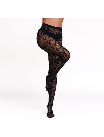 Collant dentelle 40 deniers jupon - rougegorge lingerie
