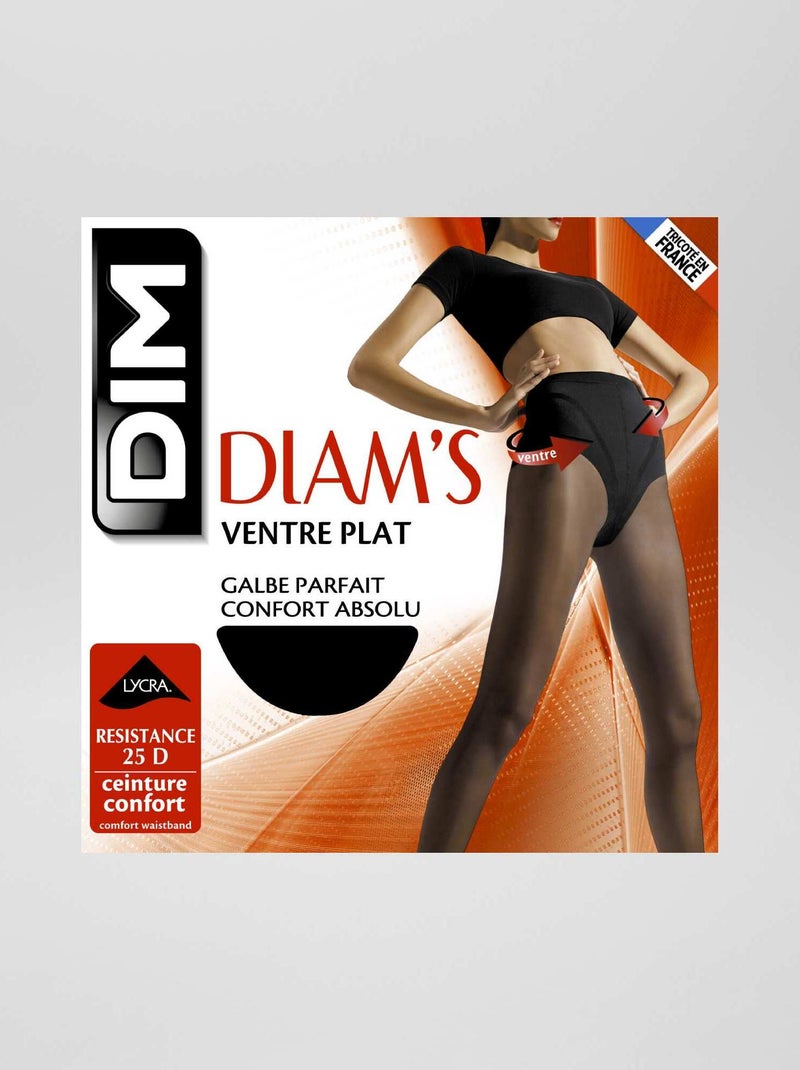 Collant Diams ventre plat 'DIM' noir - Kiabi