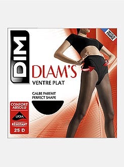 Collant 'Dim' Diam's ventre plat 25D - Kiabi