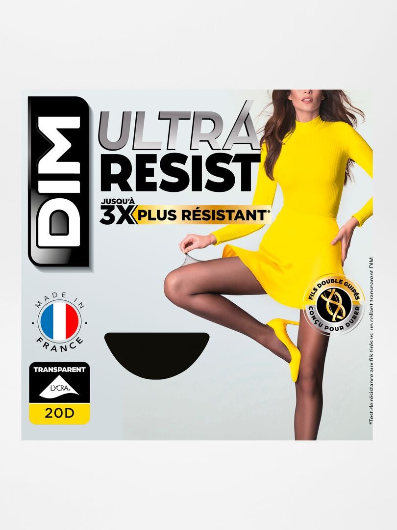 Collant 'DIM' ultra resist - 20 D noir - Kiabi