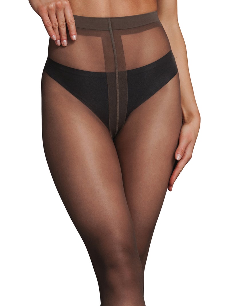 Collant effet sublimateur jauge - rougegorge lingerie Marron - Kiabi