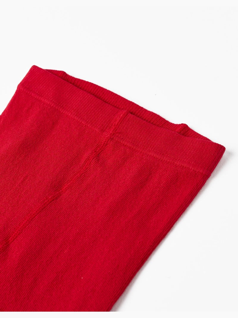 Collant en Coton Anti-Boulochage Rouge foncé - Kiabi
